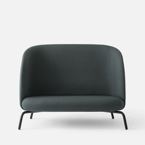 Modernes Sofa - EASY NEST - + HALLE - Stoff / mit hoher Rückenlehne / beige