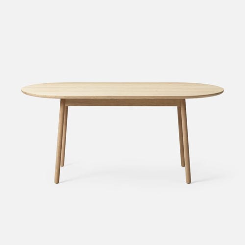 Moderner Tisch - NEST - + HALLE - Eiche / Gestell aus Eiche / oval