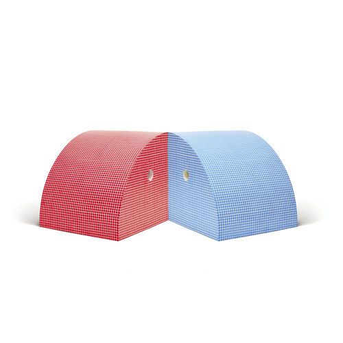 Sitzkissen / originelles Design - TORNERAJ - Gufram - Polyurethan / blau / rot