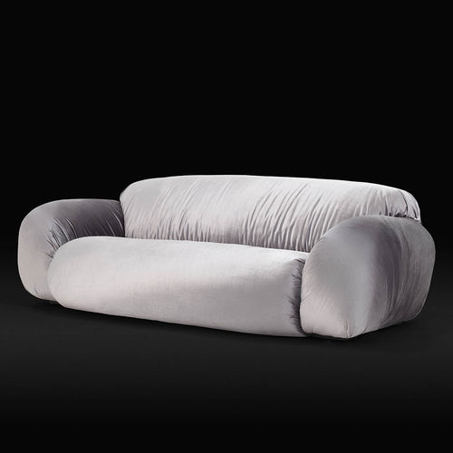 Modernes Sofa - BETSY - Gufram - Stoff / mit abnehmbarem Bezug / grau