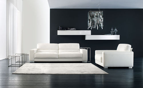 Ecksofa - BELLAGIO - Gurian - modern / Leder / mit abnehmbarem Bezug