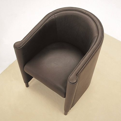 Klassischer Sessel - QUEEN - Gyform - Leder / Stoff / braun
