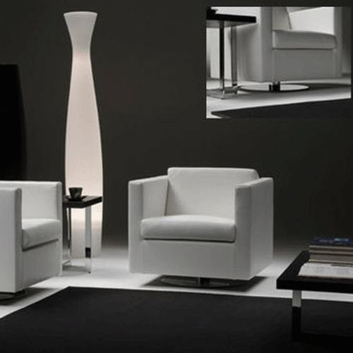 Moderner Sessel - MIX - Gyform - Leder / Stoff / mit abnehmbarem Bezug
