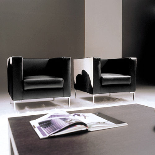 Moderner Sessel - ENIGMA - Gyform - Leder / Stoff / mit abnehmbarem Bezug