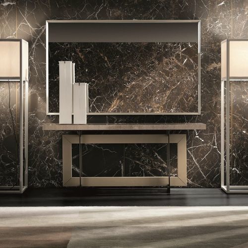 Moderner Konsolentisch - BLADE - Haute Couture by Costantini Pietro - Holz / Gestell aus Massivholz / Gestell aus Metall