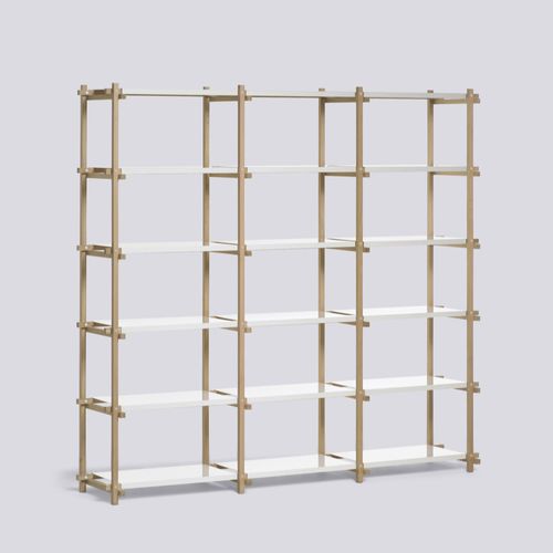 Modernes Regal - WOODY - Hay a/s - Eiche / Stahl