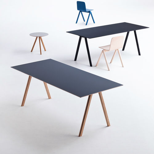 Schreibtisch / skandinavisches Design - CPH10 - Hay a/s - Eiche / Linoleum / mit 4 Beinen