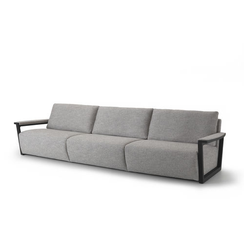 Modernes Sofa - FELLINI - i4 MARIANI - Stoff / Leder / mit Armlehnen