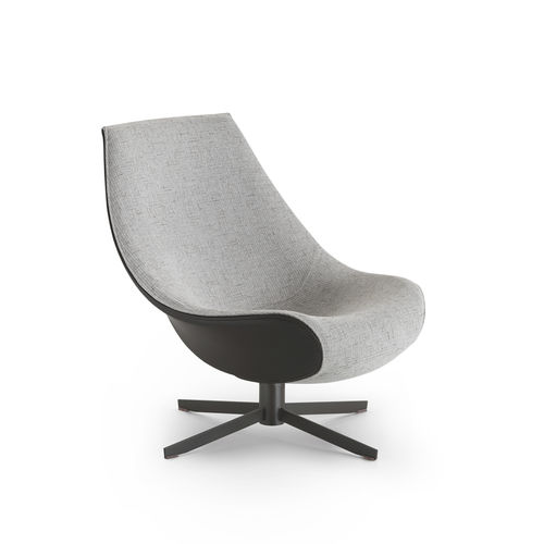 Moderner Kaminsessel - OYSTER - i4 MARIANI - Stoff / Leder / Polyurethan