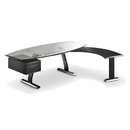 Chefschreibtisch - DOLMEN - i4 MARIANI - bodenstehend / modern / Holzfurnier