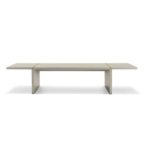 Moderner Besprechungstisch - BLADE - i4 MARIANI - Holzfurnier / melaminbeschichtet / Leder