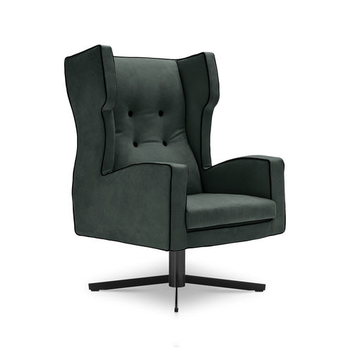 Moderner Sessel - CASSANDRA - i4 MARIANI - Stoff / Leder / Stahl