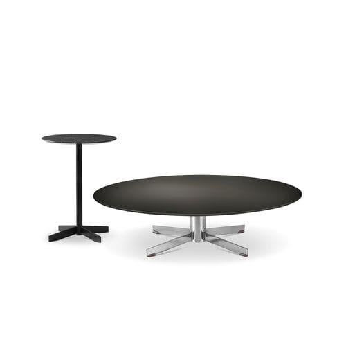 Moderner Couchtisch - OYSTER - i4 MARIANI - Glas / Leder / Laminat