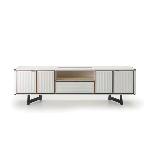 Modernes Sideboard - MOORE - i4 MARIANI - Holzfurnier / Bambus / Stahl