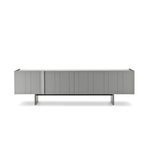 Modernes Sideboard - PAPIER - i4 MARIANI - Leder / melaminbeschichtet / maßgefertigt