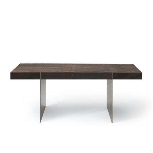 Moderner Sekretär - MILANO - i4 MARIANI - lackiertes Holz / Holzfurnier / Leder