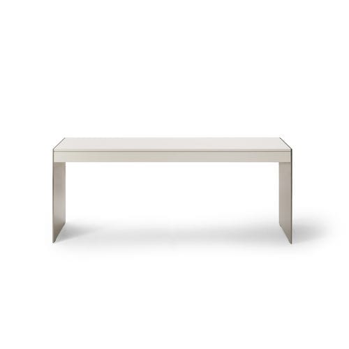 Moderner Konsolentisch - MILANO - i4 MARIANI - lackiertes Holz / Holzfurnier / Leder