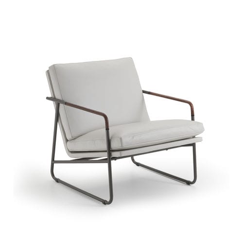 Moderner Sessel - PABLO - i4 MARIANI - Leder / Tierfell / Stoff