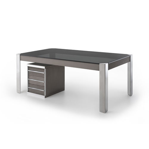 Chef-Schreibtischsystem - TEOREMA - i4 MARIANI - bodenstehend / Design / Chrom