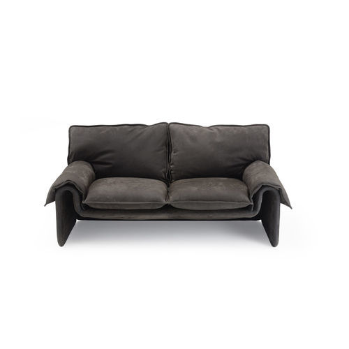 Vintage-Sofa - SARA - i4 MARIANI - Stoff / Leder / mit Armlehnen