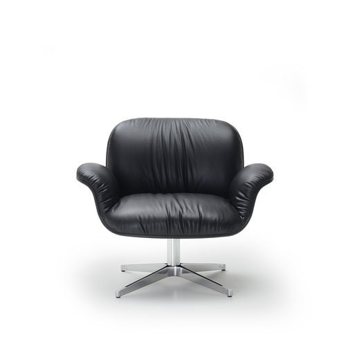 Moderner Sessel - BRUMA - i4 MARIANI - Leder / Schaumstoff / Stoff