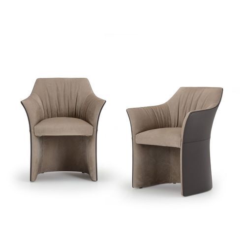Moderner Sessel - SELLA LOUNGE - i4 MARIANI - Leder / Stoff / Polyurethan