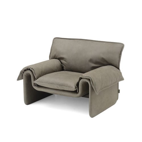 Vintage-Sessel - SARA - i4 MARIANI - Leder / Kunstleder / Tierfell