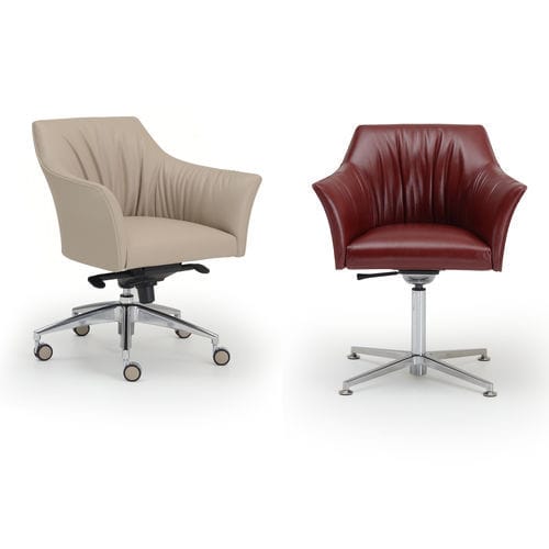 Moderner Sessel - SELLA - i4 MARIANI - Leder / Kunstleder / Tierfell
