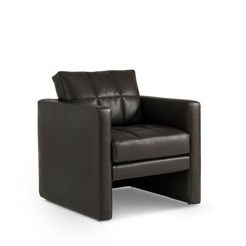 Moderner Sessel - QUEBEC - i4 MARIANI - Leder / Stoff / Massivholz
