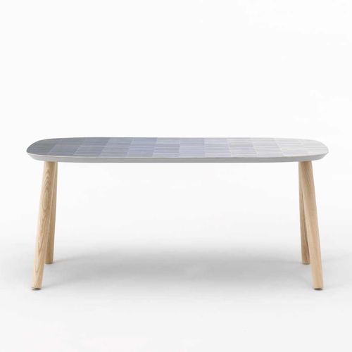 Moderner Couchtisch - ASHLEY B - I.T.F. DESIGN SRL - Massivholz / Esche / Keramik