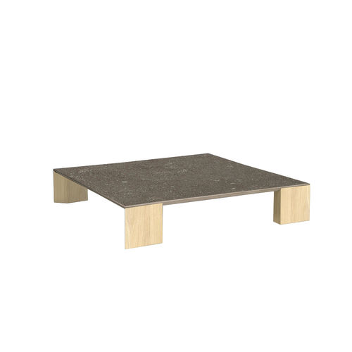 Moderner Couchtisch - ICON - I.T.F. DESIGN SRL - MDF-Laminat / Keramik / Gestell aus Eiche