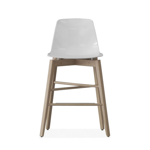 Moderner Barstuhl - PETITE - I.T.F. DESIGN SRL - für den Innenraum / Kunststoff / Gestell aus Buche