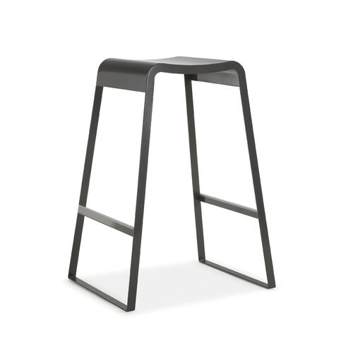 Moderner Barhocker - UP - I.T.F. DESIGN SRL - Gestell aus gestrichenem Metall / mit Fußstütze / Contract