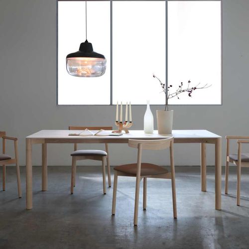 Moderner Tisch - RADIUS - I.T.F. DESIGN SRL - Massivholz / Esche / Keramik