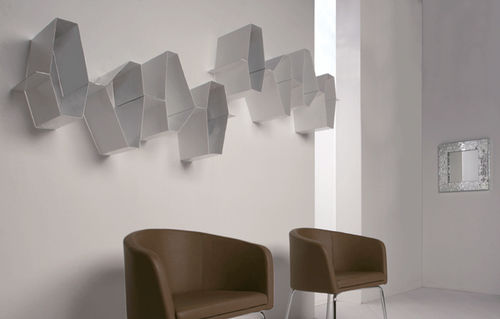 Wandmontiertes Regal - PLUS MENSOLA - I.T.F. DESIGN SRL - modern / aus lackiertem Metall / für Büro