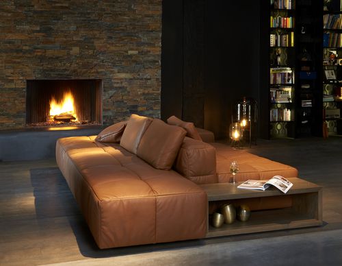 Modulsofa - HUG - Indera nv - modern / Stoff / braun