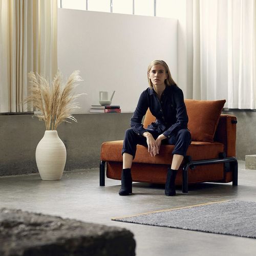 Moderner Kaminsessel - RAMONE 90 - Innovation Randers a/s - Stoff / Leder / Bett