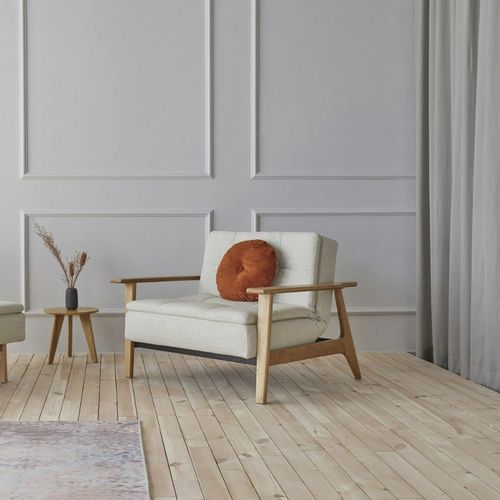 Moderner Sessel - DUBLEXO - Innovation Randers a/s - Stoff / Leder / Eiche