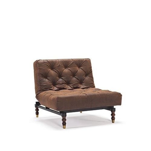 Klassischer Kaminsessel - OLDSCHOOL - Innovation Randers a/s - Stoff / Leder / Holz