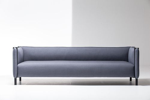 Modernes Sofa - PINCH - La Cividina - Stoff / Leder / mit Armlehnen