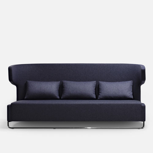 Modernes Sofa - MRS BUFFY - La Cividina - Stoff / Leder / mit abziehbarem Bezug