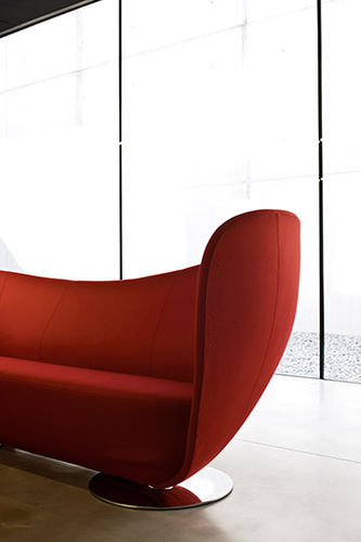 Modernes Sofa - MON COEUR - La Cividina - Stoff / Leder / Glasfaser