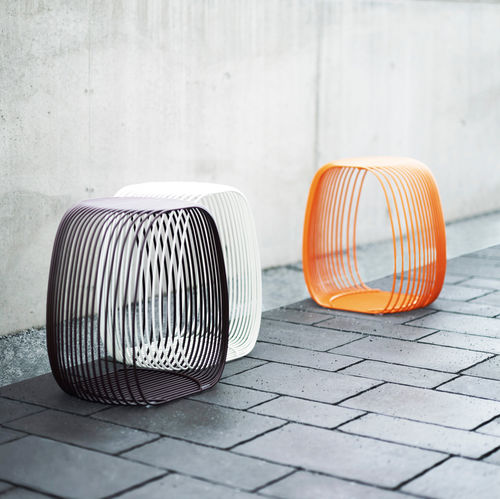 Hocker / originelles Design - DEXTER - Lammhults Möbel AB - Stahl / Gestell aus Stahl / Gestell aus Draht