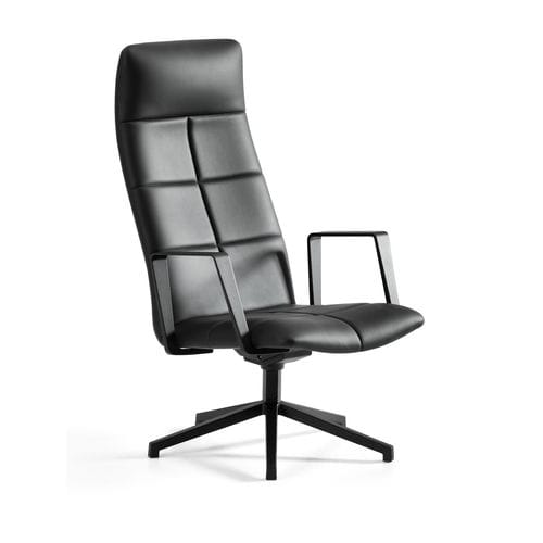 Moderner Sessel - ARCHAL XL - Lammhults Möbel AB - Stoff / Leder / Metall
