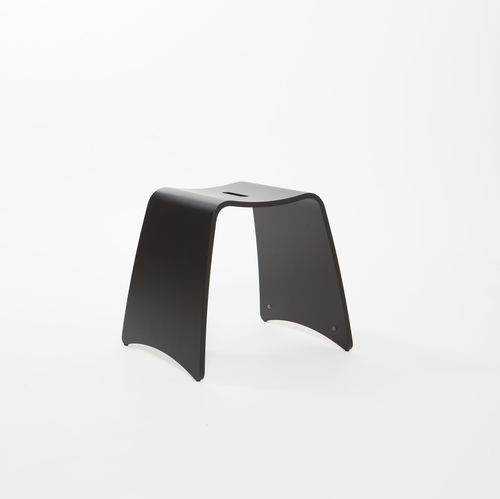 Moderner Hocker - SUSHI - Livoni Edoardo & Figlio - Holz / stapelbar / schwarz