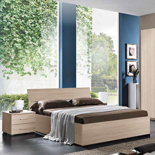 Doppelbett - EASY - M.C.S. - modern / Bettkasten / lackiertes Holz
