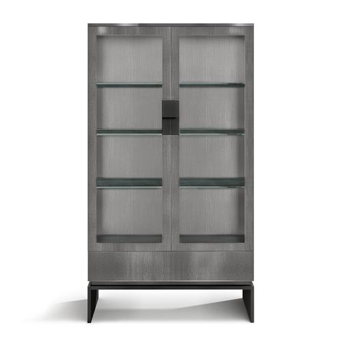 Moderne Vitrine - BLACK & MORE - Malerba - Glas / Holz / Metall