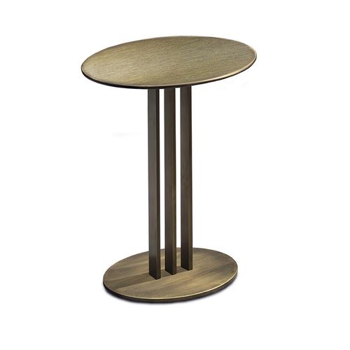 Moderner Beistelltisch - FASHION AFFAIR - Malerba - Metall / Gestell aus Metall / rund