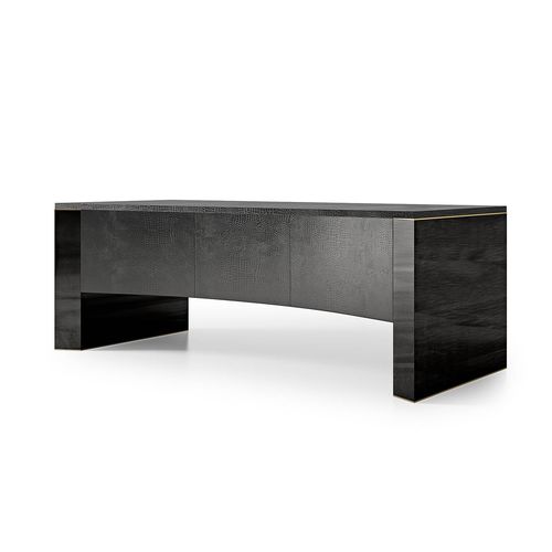Chefschreibtisch - SECRET LOVE - Malerba - modern / Holz / Leder