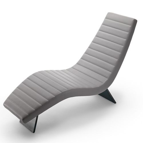 Moderne Liege -  BLACK & MORE - Malerba - Stoff / Leder / grau